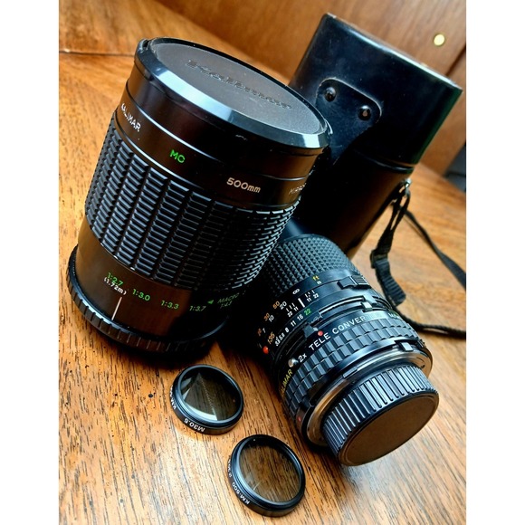 Kalimar MC Mirror Macro Lens 500mm 1:8 | 2x Tele Converter M/MD (X2 Lenses) - Picture 8 of 8